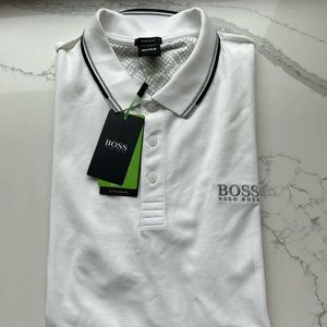 Hugo Boss Regular Fit white Polo.